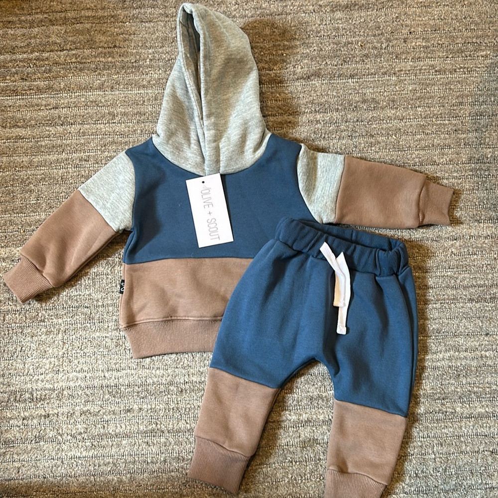 Olive and Scout sweatshirt and pant set 6-12 months